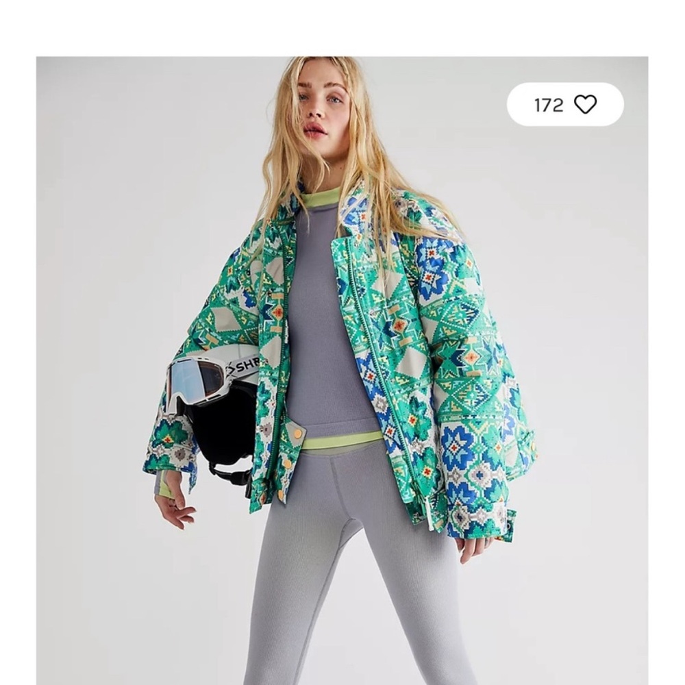 Floral Green Women's Jacket